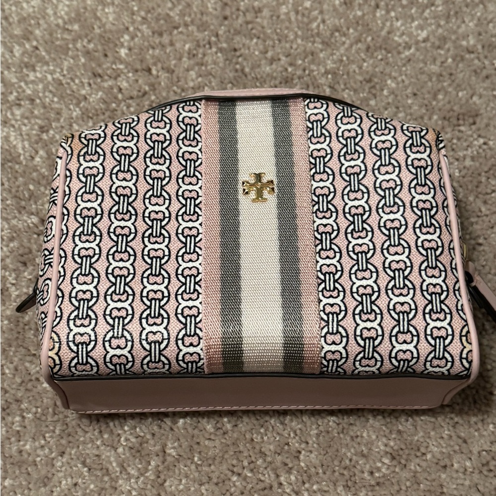 Tory Burch Bags | Tory Burch Gemini Link Mini Canvas Cosmetic Case